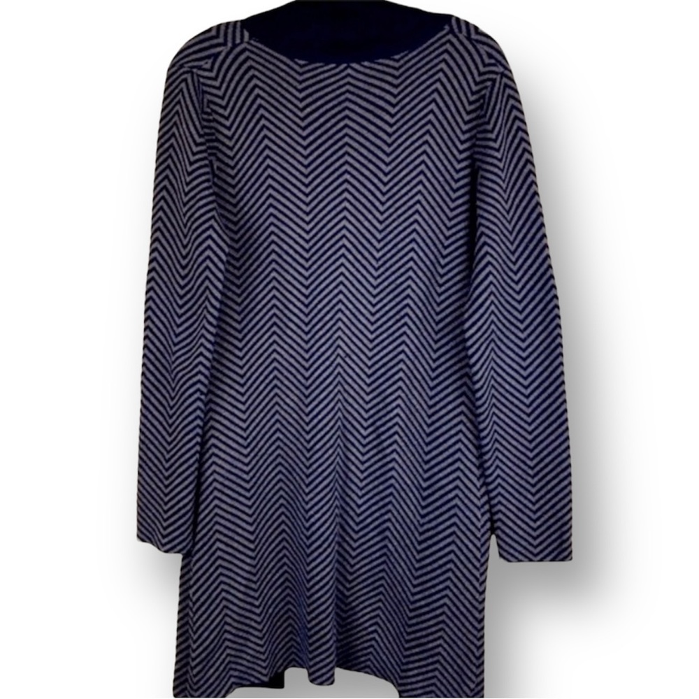 Kerisma Cashmere Blend Chevron Pattern Knit Open … - image 6